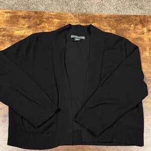 Covington Women's Black Cardigan 3/4 sleeve Sweater